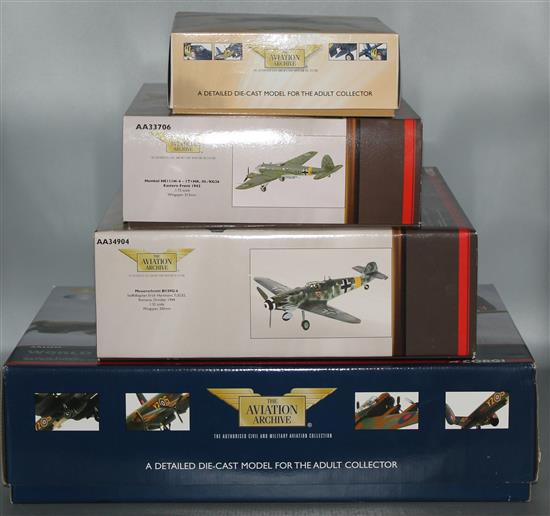 4 Corgi aviation archive models, boxed